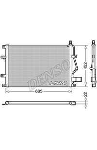 Condensatore, Climatizzatore DENSO 66-DCN33013