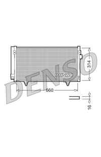 Condensatore, Climatizzatore DENSO 66-DCN36003