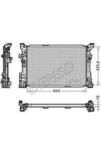 Radiatore, Raffreddamento motore DENSO Radiatore, Raffreddamento motore DENSO