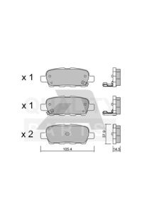 serie pastiglie freno post.premium iap