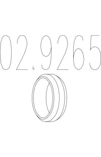 anello tenuta, tubo gas scarico mts