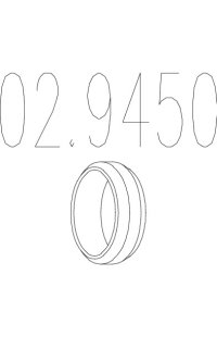 anello tenuta, tubo gas scarico mts