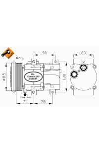 Puleggia cinghia, Albero a gomiti nrf