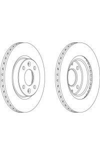 Coppia dischi freno (2 pezzi) ferodo