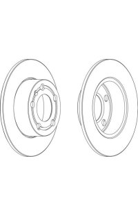 Coppia dischi freno (2 pezzi) ferodo