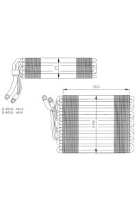 evaporatore, climatizzatore nrf