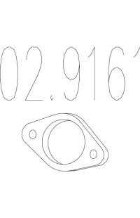 guarnizione, tubo gas scarico mts