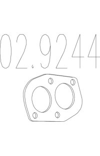 guarnizione, tubo gas scarico mts