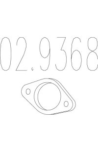 guarnizione, tubo gas scarico mts