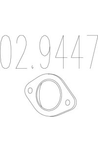 guarnizione, tubo gas scarico mts