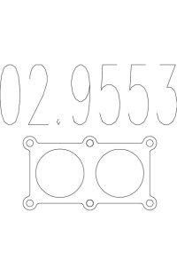 guarnizione, tubo gas scarico mts