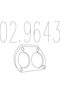 guarnizione, tubo gas scarico mts