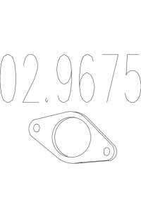 guarnizione, tubo gas scarico mts