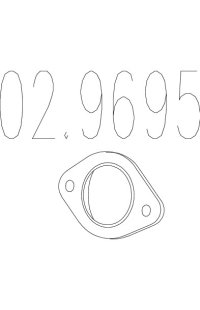 guarnizione, tubo gas scarico mts