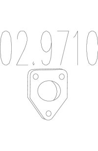 guarnizione, tubo gas scarico mts