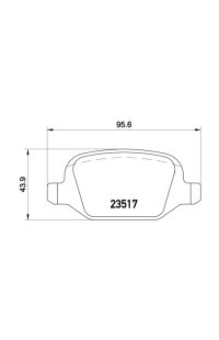 kit pastiglie freno (4 pezzi) autozona