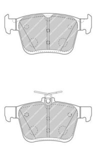 kit pastiglie freno, freno a disco ferodo