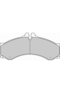 kit pastiglie freno, freno a disco ferodo