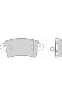 kit pastiglie freno, freno a disco ferodo