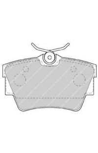 kit pastiglie freno, freno a disco ferodo