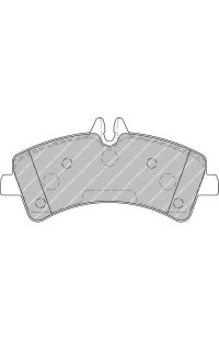 kit pastiglie freno, freno a disco ferodo