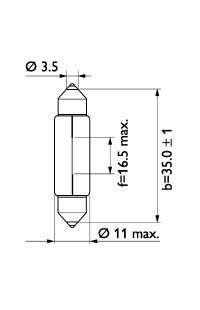 Lampadina  Luce bagagliaio philips 75-13844CP