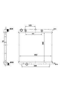 Radiatore, Raffreddamento motore nrf