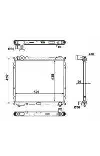 Radiatore, Raffreddamento motore nrf