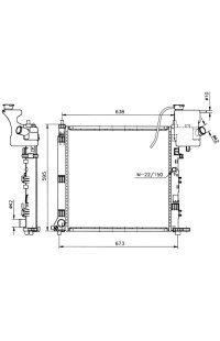 radiatore, raffreddamento motore nrf