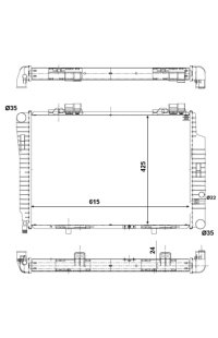 Radiatore, Raffreddamento motore nrf