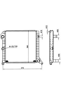 radiatore, raffreddamento motore nrf
