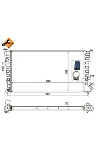 Radiatore, Raffreddamento motore nrf