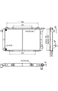 radiatore, raffreddamento motore nrf