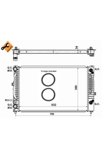 Radiatore, Raffreddamento motore nrf