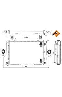 Radiatore, Raffreddamento motore nrf