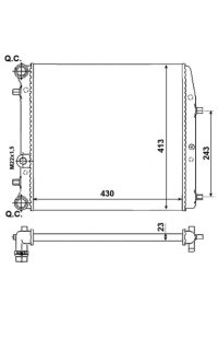 Radiatore, Raffreddamento motore nrf