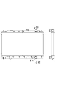 radiatore, raffreddamento motore nrf
