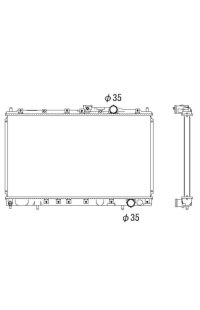 radiatore, raffreddamento motore nrf