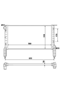 Radiatore, Raffreddamento motore nrf
