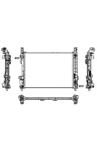 radiatore, raffreddamento motore nrf