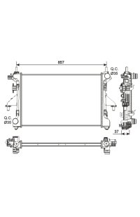 Radiatore, Raffreddamento motore nrf