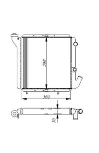 radiatore, raffreddamento motore nrf