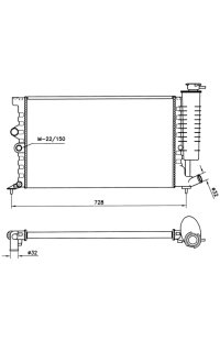 radiatore, raffreddamento motore nrf