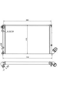 Radiatore, Raffreddamento motore nrf