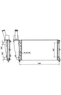 radiatore, raffreddamento motore nrf