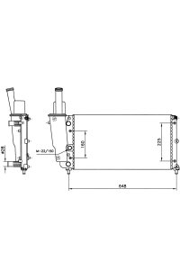 Radiatore, Raffreddamento motore nrf