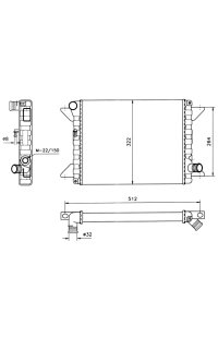 radiatore, raffreddamento motore nrf