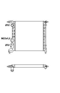 Radiatore, Raffreddamento motore nrf