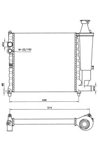 radiatore, raffreddamento motore nrf