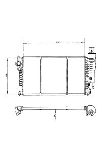 radiatore, raffreddamento motore nrf
